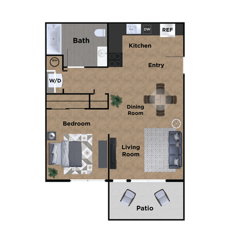 Pioneer Meadows Studio Floor Plan